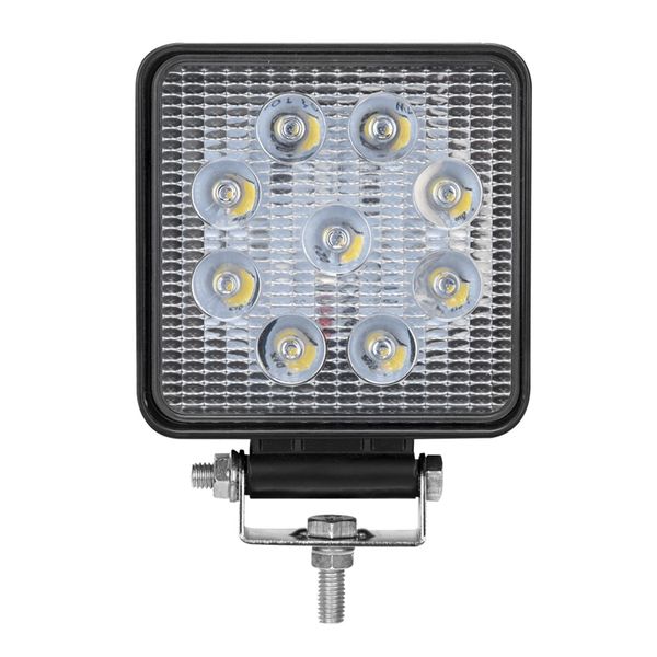 

new 27w led work light spot lamp off road car light ,square led driving