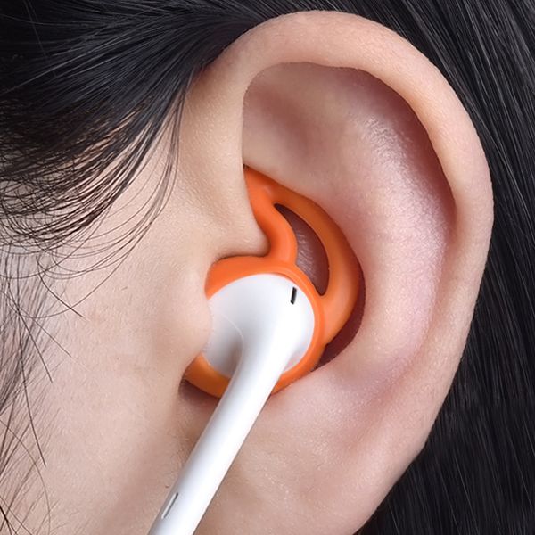 Силиконовые наушники чехол для наушников Cover для AirPods In-EAUS ушные ушные наушники наушники ушные крылья крючков Cap Cap Houshook DHL FedEx EMS бесплатный корабль