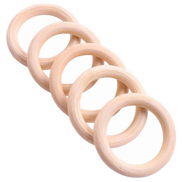 

5x wooden ring for crafting diy craft jewelry making 70mm