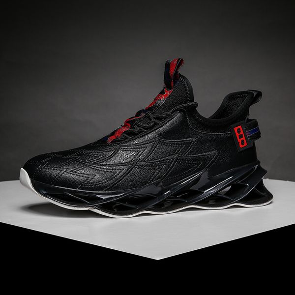 

new blade shoes fashion trend breathable sneaker running shoes cozy sports men's jogging casual zapatillas hombr, Black