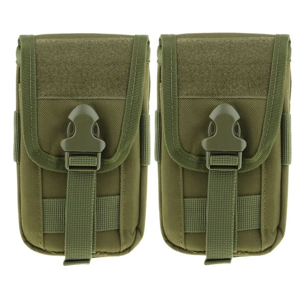

2pcs molle pouch belt waist pack bag multi-purpose utility pouch