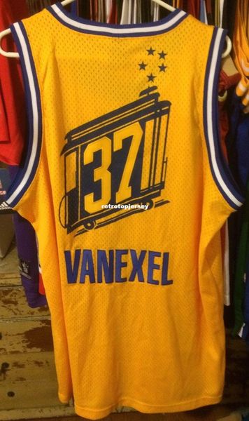 

wholesale nick van exel #37 sewn men jersey nk nick vanexel t-shirt vest stitched basketball jerseys ncaa, Black;blue