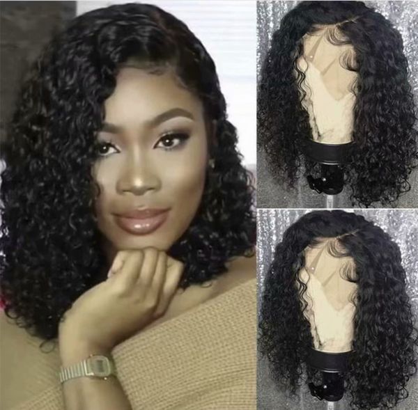 Pre Plucked Short Bob Full Lace Human Hair Wigs For Black Women