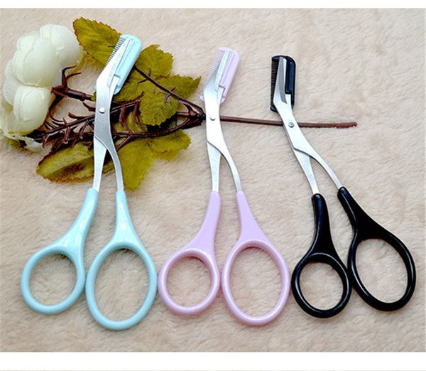

tamax mp020 eyebrow scissors with comb for girls eyebrow trimmer makeup tools