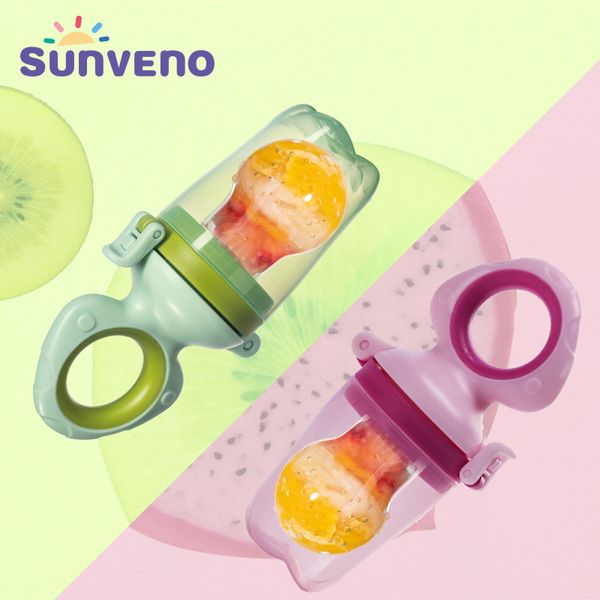 

sunveno baby feeder fruit feeder pacifier infant teething toy teether in appetite stimulating silicone pouches for toddlers