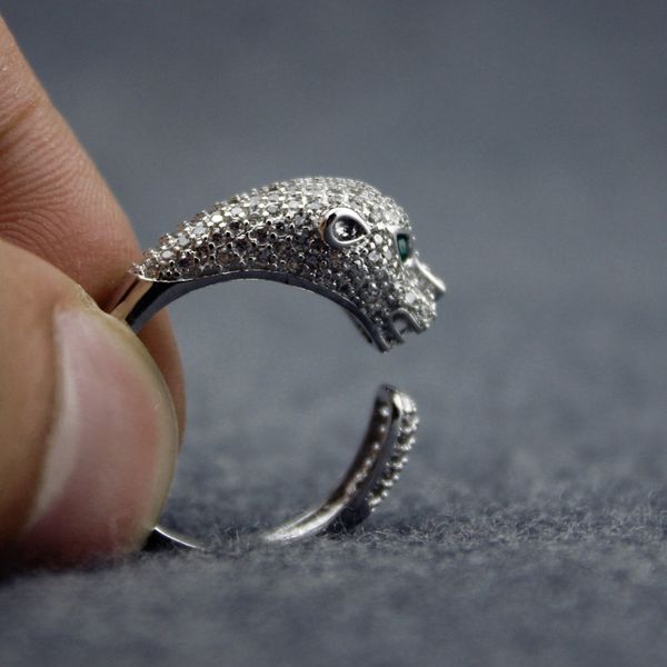 

leopard head ring женин sterling silver panther алмазне кола vintage паѬии muse бѬале подаѬков
