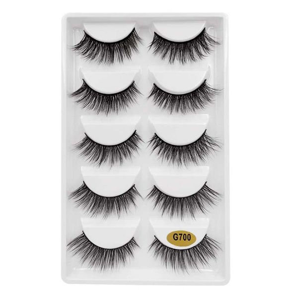 

wholesale 3d mink eyelashes 5styles 3d mink fake eyelashes false eyelash fake lashes natrual makeup lashes wholesale #g700