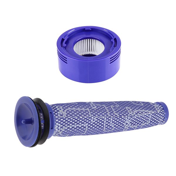 

2 pieces vacuum cleaner hepa pre and post filters parts kit for v7 v8