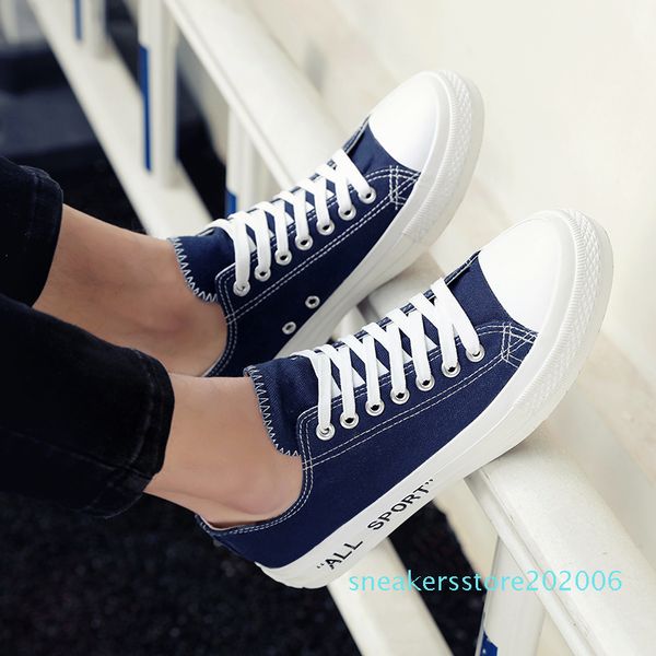 

men ulzzang fashion plimsolls fall plain color women casual shoes 50% teen street outfits spring footwear teenager canvas shoes s06, Black