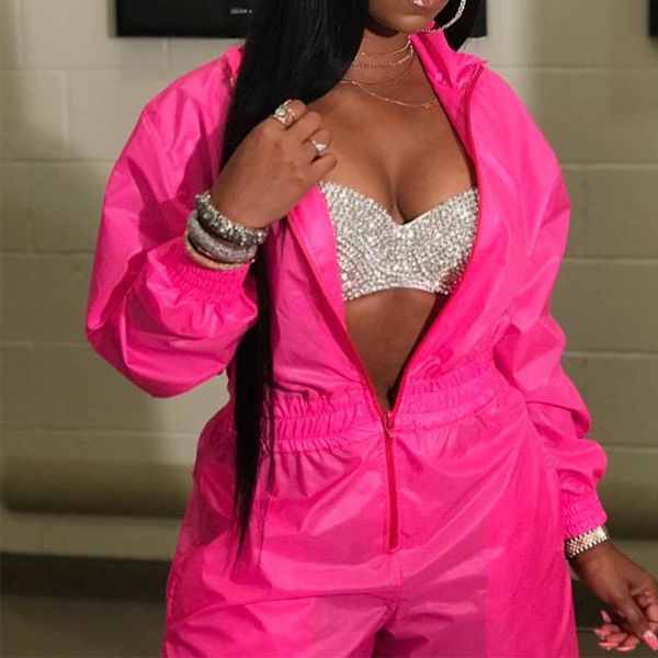 pink bodycon jumpsuit