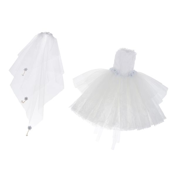 

1:3 doll wedding dress handmade dress up for bjd dolls accessories