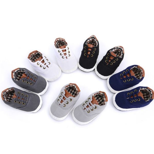 

newborn baby boys girls soft sole crib shoes cute boots anti-slip sneakers 0-18m