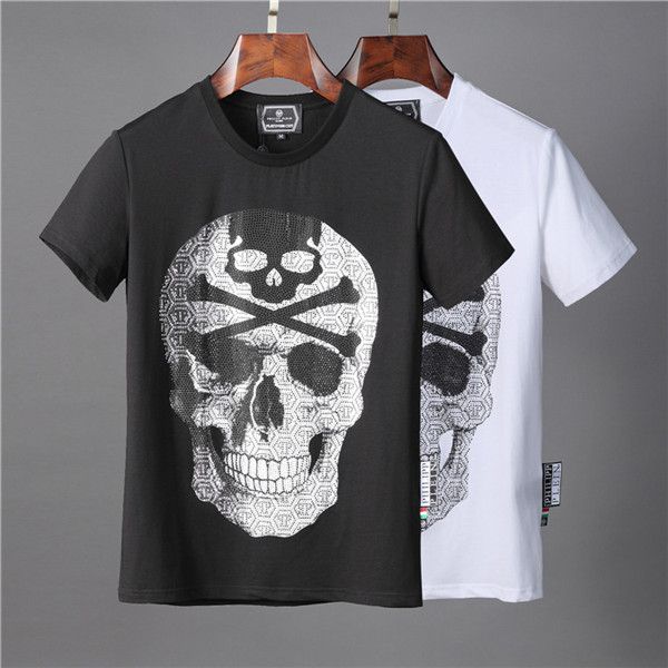 

new men's t-shirt cotton casual t-shirt men's fashion tee medusa short-sleeved slim round neck t-shirt -3xl, White;black