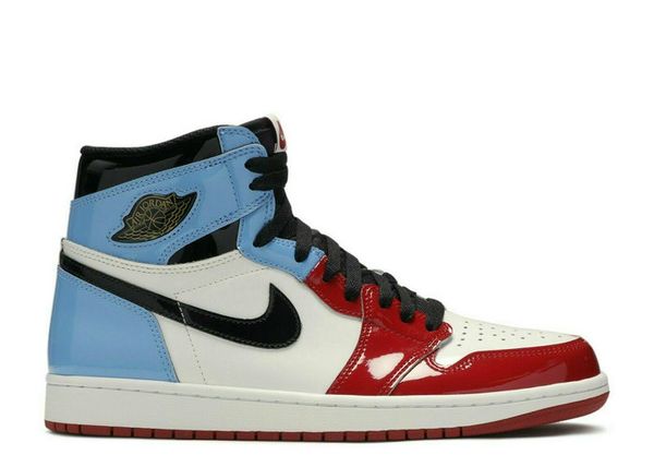 

2020 new 1 retro fearless unc chicago retro high og men/women/kids basketball shoes 1s fearless patent white red blue black sports sneakers