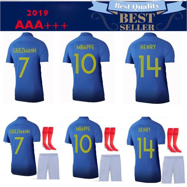 

new arrive 100 years mbappe griezmann france soccer jersey pogba kante 1919 2019 dembele giroud matuidi kit 100th football shirt, Black;yellow