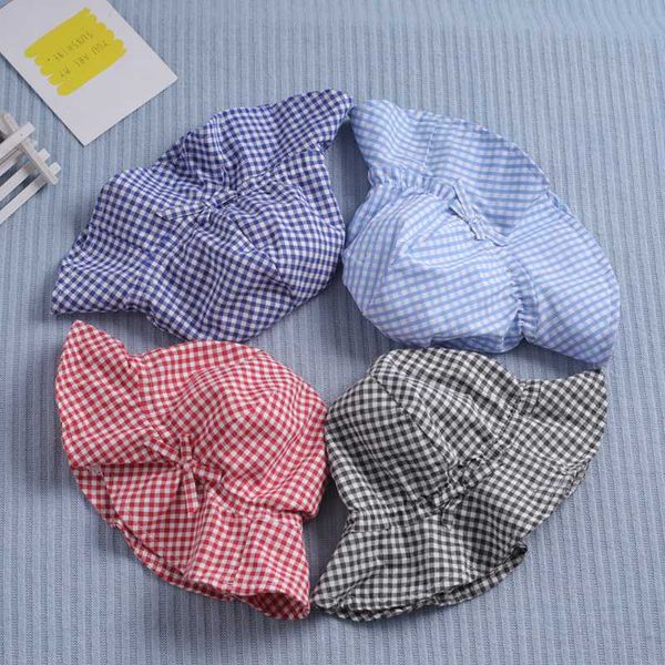 

spring and autumn baby hat cotton thin section fisherman hat girl, Yellow