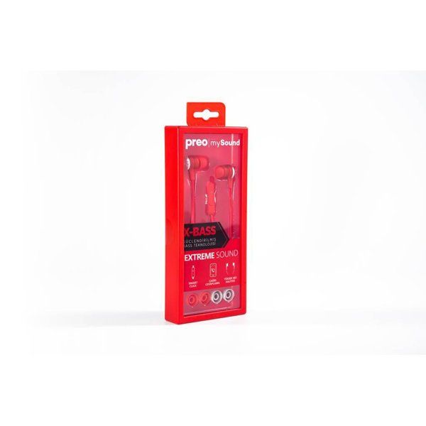 

preo my sound ms11 earbuds red