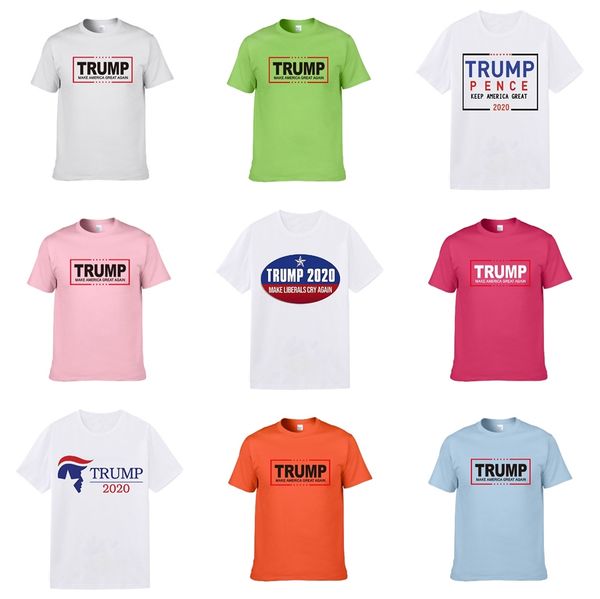 

luxury tigers and letters trump t shirts for men women o neck s-4xl shirt summer cotton tee designer clothing letter print #135, White;black
