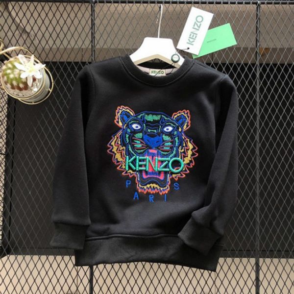 

kids designer fashion sweatshirts brand tiger embroidery for boys girls luxury trend children hoodies 2020