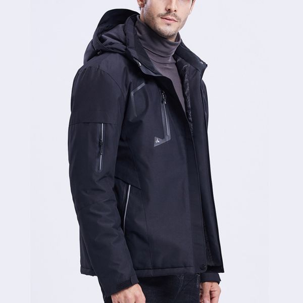 

winter waterproof hiking jacket hiking jacket outdoor warm tools, Blue;black