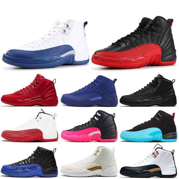 

mens basketball shoes jumpman 12s 12 gym red flu game fiba 12s winterized international flight gamma blue mens trainers sneakers
