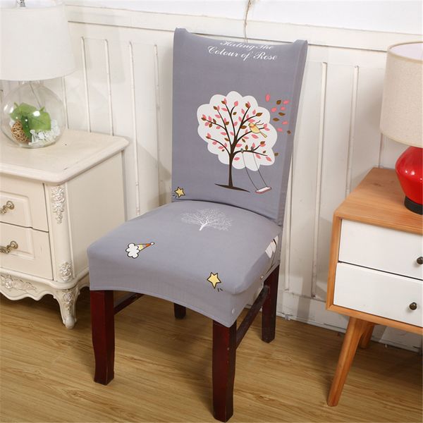

floral printing elastic chair cover home decor dining chair cover spandex decoration covering office banquet covers