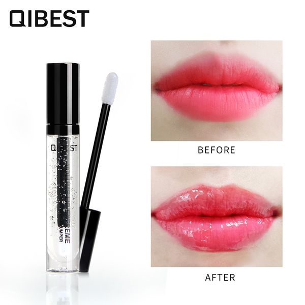 

QIBEST Lip Plumper Объем Губы Экстремальный Увлажняющий Пухлое Масло 3D Прозрачный Водоне