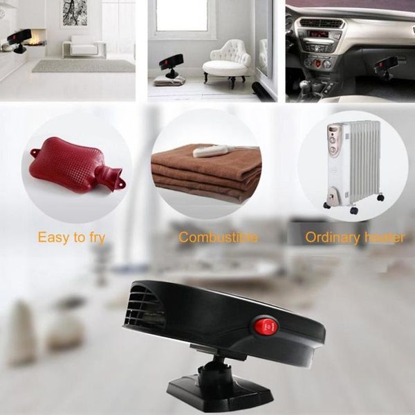 

general car 12v 24v heater windshield truck car heat fan for vehicle trucks home office table fan heater heating