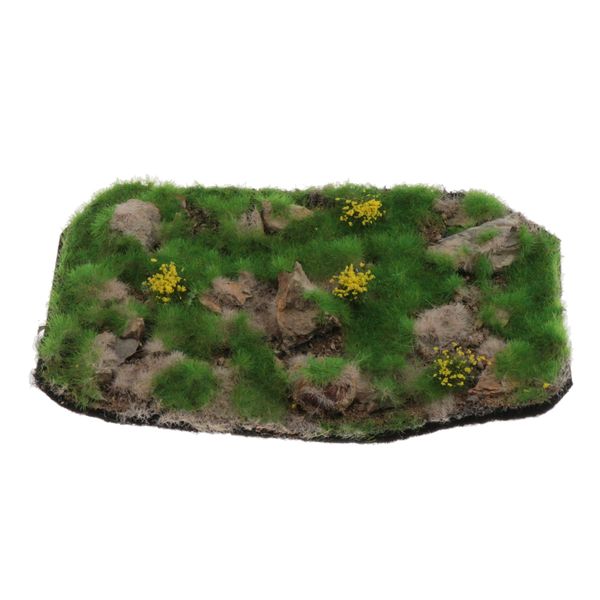 

finished miniature lawn showroom diy train building scene scenario model