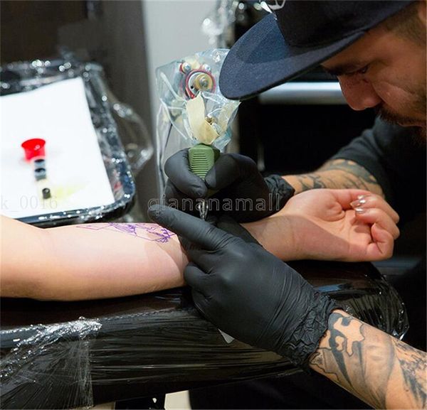 

100pcs household garden cleaning glove outdoor protective mitten rubber golve alkali-proof disposable gloves latex wwme qa