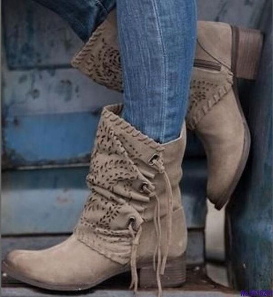 

boots women winter faux leather ankle boots for ladies low heels platform punk shoes chaussures femme plus size, Black