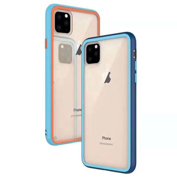 

For iphone 11 5 8 6 1 6 5 x max xr x x 6 7 8 plu gla back thin color frame phone ca e