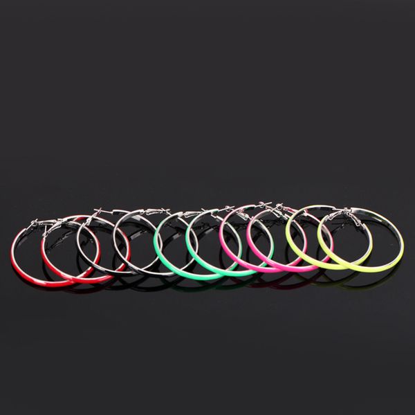 

ornaments personality golden roast paint round ear nail hollow out earring earrings