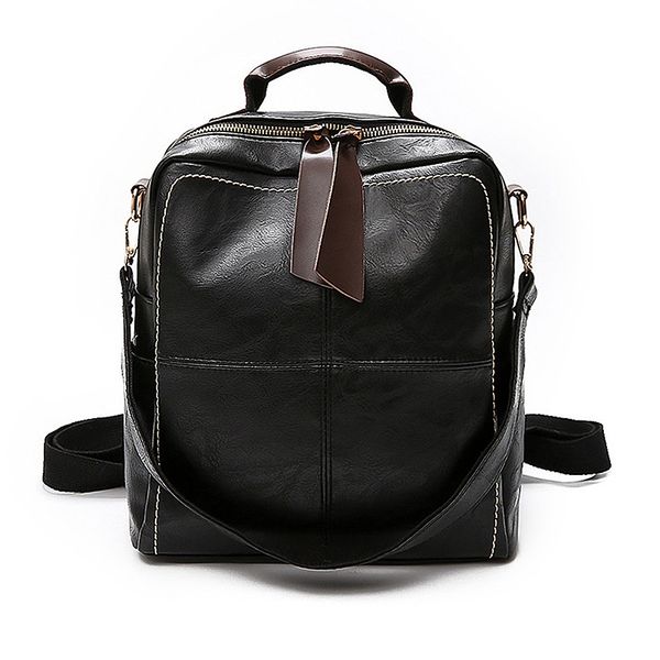 

classic backpack pu leather ms. backpack school girl