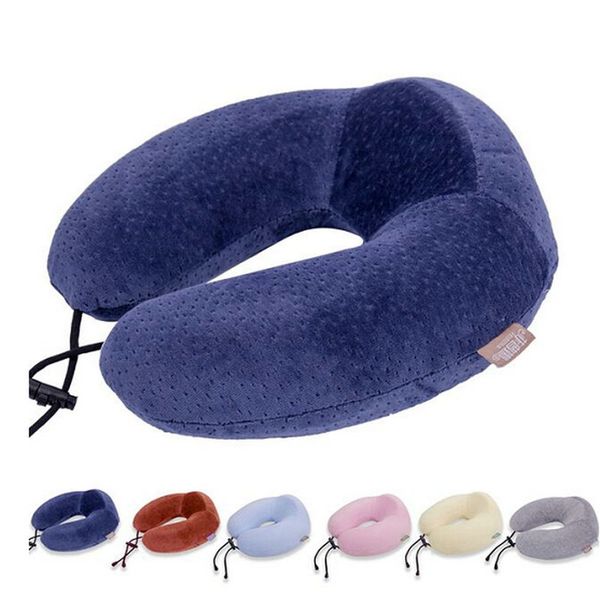 

new natural latex u-shaped neck pillow travel cushion neck pillow memory office driver flight cushion head 30*28cm