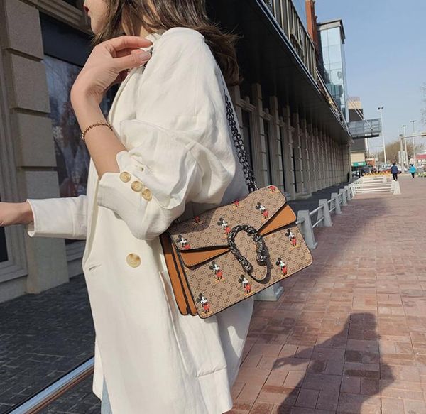 

designer luxury handbags purses women mickey chain crossbody bag ladis shoulder bags fashion classic sister bag with box