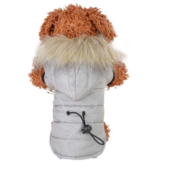 

new winter pet dog coat winter warm small dog hoodie clothes for chihuahua soft fur hood puppy jacket clothing