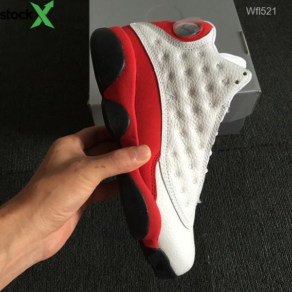 

новый 13 xiii чикаго белый красный men ботинки баскетбола низкие дизайнерские кроссовки открытых спортивных тренеров с коробки высшего качес, Black