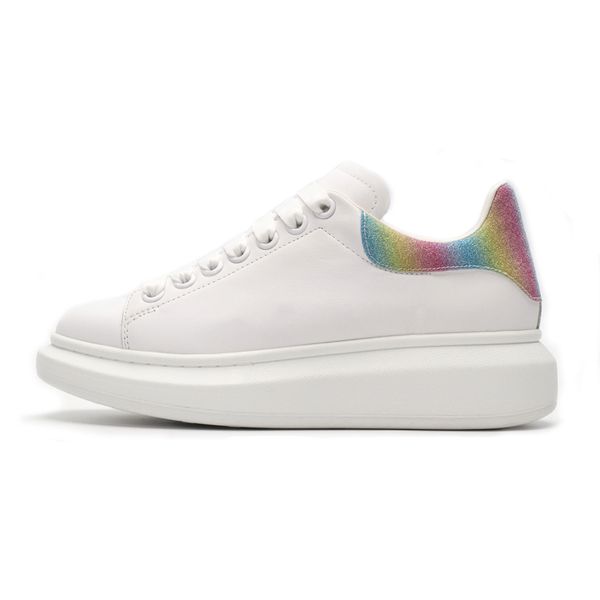 

designer shoes men women chaussures reflective triple black white leather suede mens flat casual shoe vintage platform t05