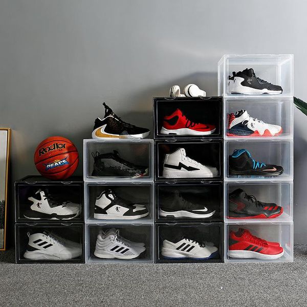 

dustproof tide shoe cabinet transparent shoe box sneakers storage box basketball shoes box cabinet sneakers collection display cabinet shoe