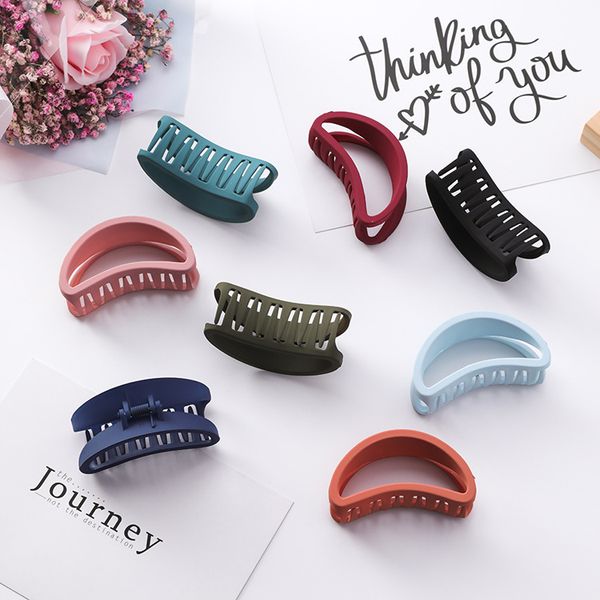 Korean Style Simple Versatile Grip Sanding Hollow Curved Hair