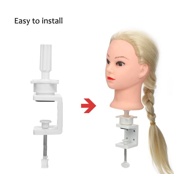 

wig head stand clamp mannequin training practice head metal stand holder for hairdressing false display