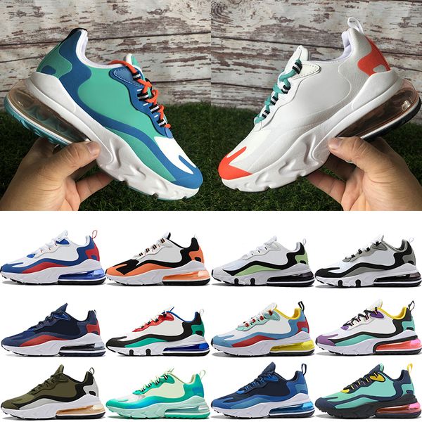 

react 270tn light beige chalk mens running shoes whtie royal red midnight navy bauhaus american modern men women luxury sneakers 36-45, White;red