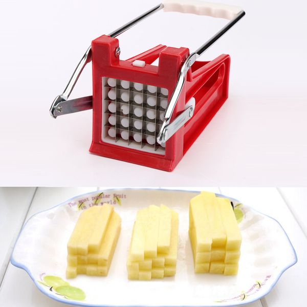

картофельные чипсы strip резка maker slicer chopper 2 лезвия кухня гаджеты из нержавеющей стали французского fries резаки
