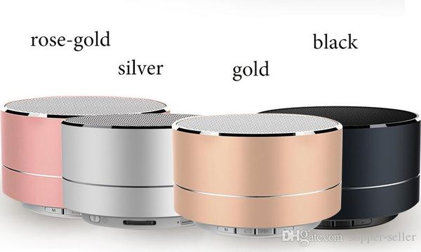 

a10 mini portable bluetooth speaker wireless handssubwoof sound with fic tf card fm radio aux mp3 slot led audio player with box