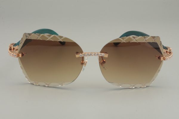 

2019 new lens blue size: fashion model personalized natural x diamond engraving sunglasses, 8300353-c, sunglasses, wooden 58-18-135mm qrotl, White;black