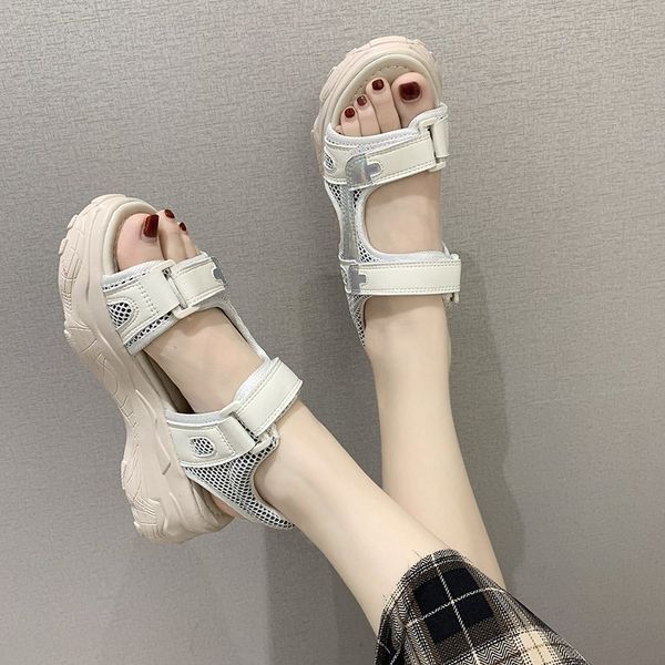 

comfort shoes for women muffins shoe soft sandals wedge suit female beige 2020 summer women's heels med comfort, Black