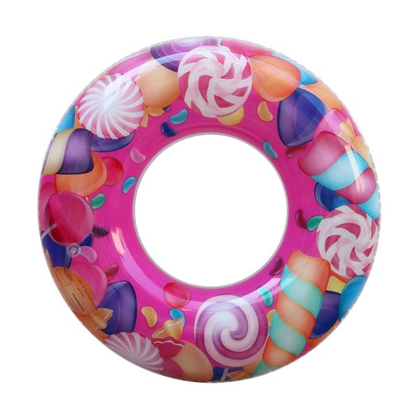 

2019 children cartoon swimming circle clown fish lollipop inflatable float ring safe thick swimming ring pool toys