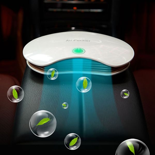 

pm2.5 formaldehyde smell removal anion car air ionizer household sterilize car air purifier with auto freshener accessories