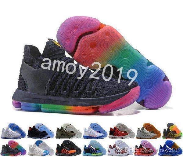 

kd 10 new x kd10 white chrome pure platinum men basketball shoes kevin durant sports mens trainers sneakers size 40-46